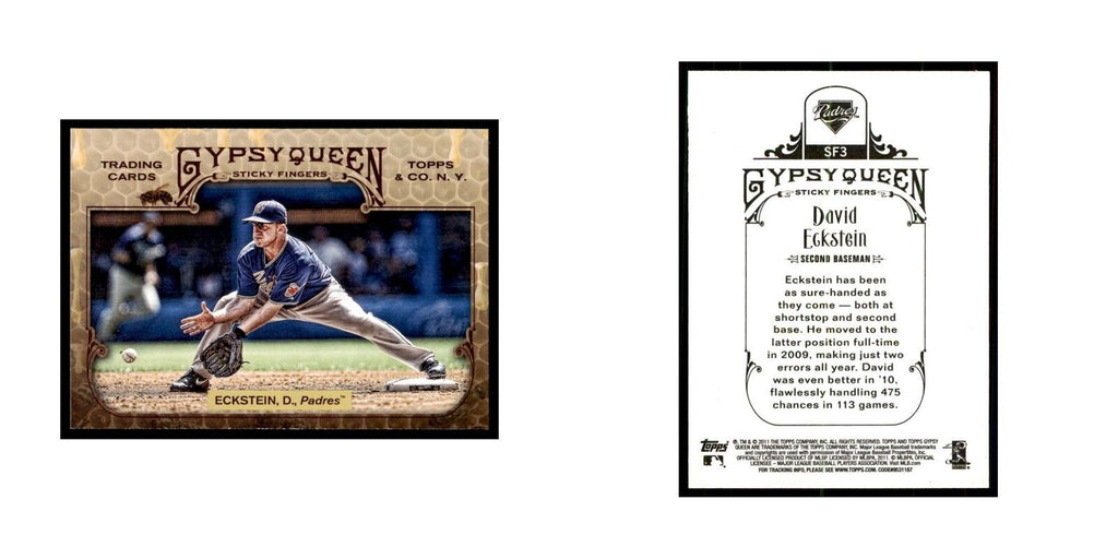 2011 Topps Gypsy Queen David Eckstein Baseball Cards #SF3