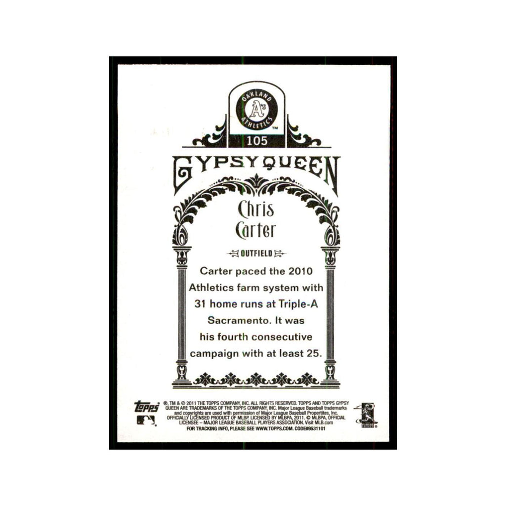 2011 Topps Gypsy Queen Chris Carter Baseball Cards #105