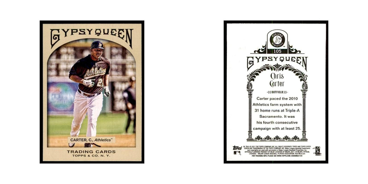 2011 Topps Gypsy Queen Chris Carter Baseball Cards #105