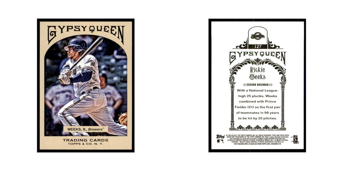 2011 Topps Gypsy Queen Rickie Weeks Baseball Cards #127