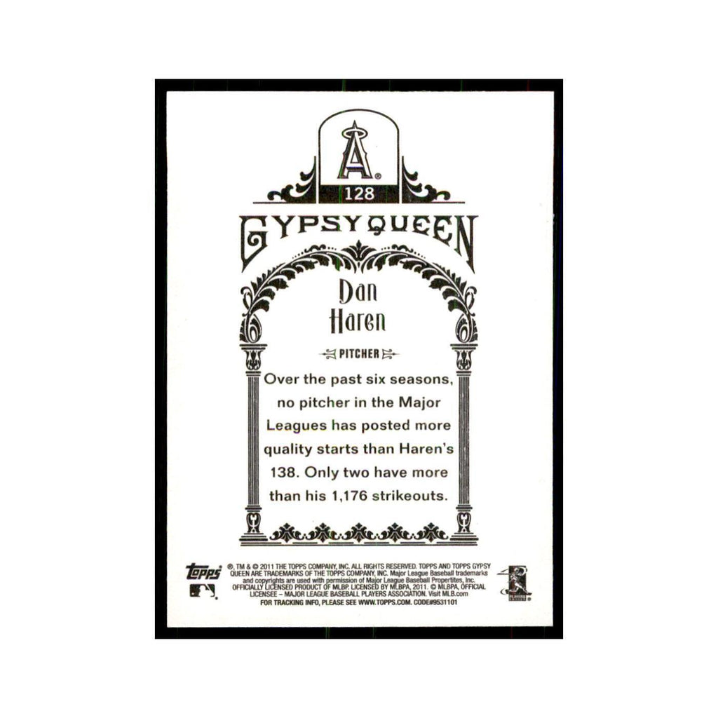 2011 Topps Gypsy Queen Dan Haren Baseball Cards #128