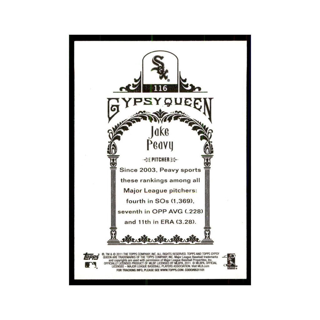 2011 Topps Gypsy Queen Jake Peavy Baseball Cards #116