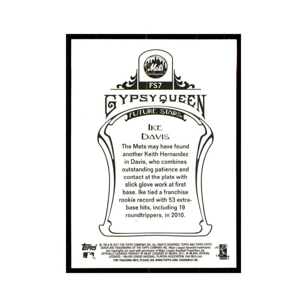 2011 Topps Gypsy Queen Ike Davis Baseball Cards #FS7