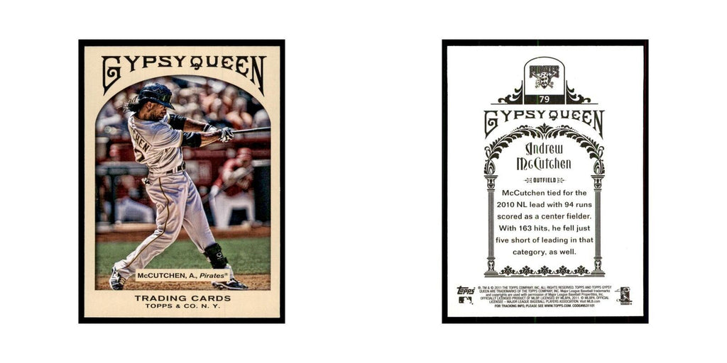 2011 Topps Gypsy Queen Andrew McCutchen Baseball Cards #79