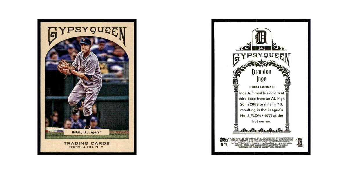 2011 Topps Gypsy Queen Brandon Inge Baseball Cards #141