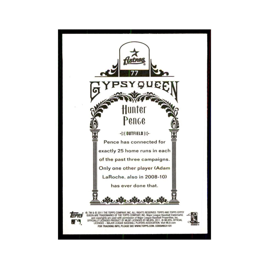 2011 Topps Gypsy Queen Hunter Pence Baseball Cards #77