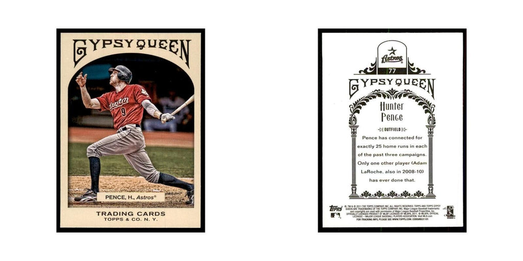 2011 Topps Gypsy Queen Hunter Pence Baseball Cards #77