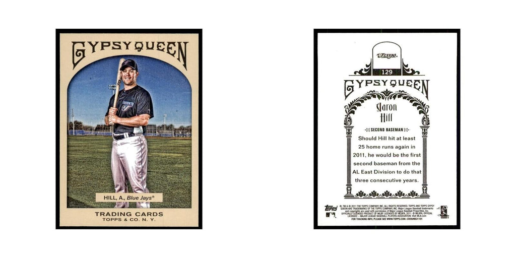 2011 Topps Gypsy Queen Aaron Hill Baseball Cards #129