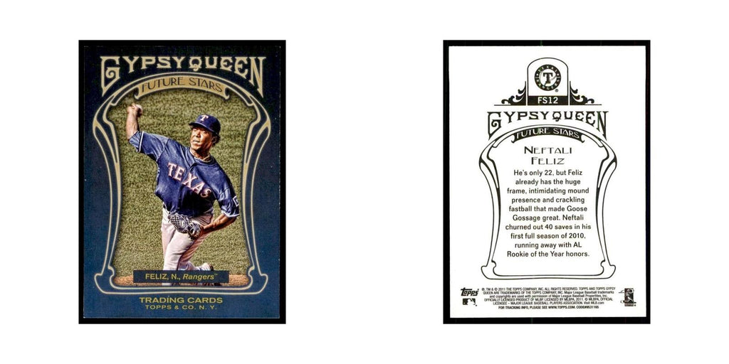 2011 Topps Gypsy Queen Neftali Feliz Baseball Cards #FS12