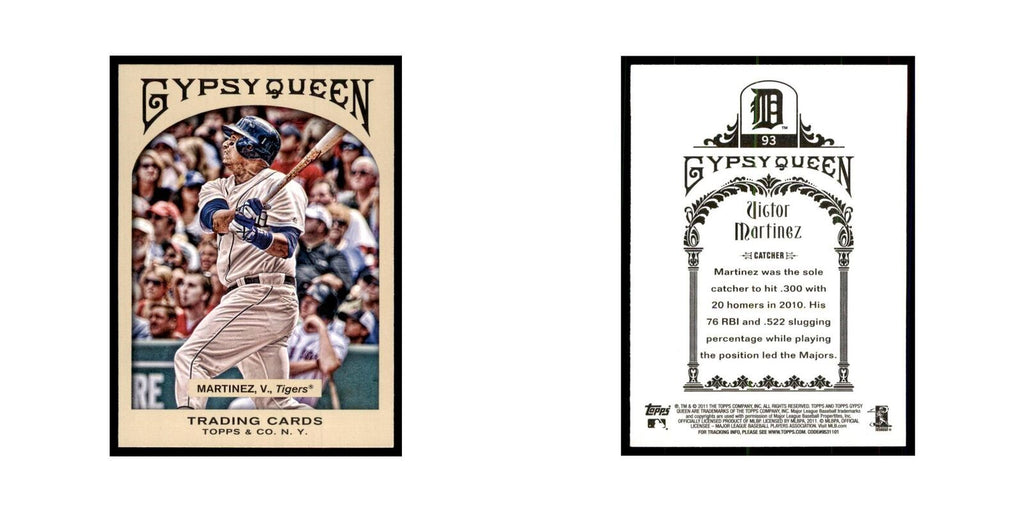 2011 Topps Gypsy Queen Victor Martinez Baseball Cards #93
