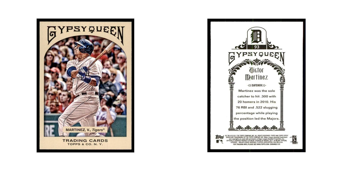 2011 Topps Gypsy Queen Victor Martinez Baseball Cards #93