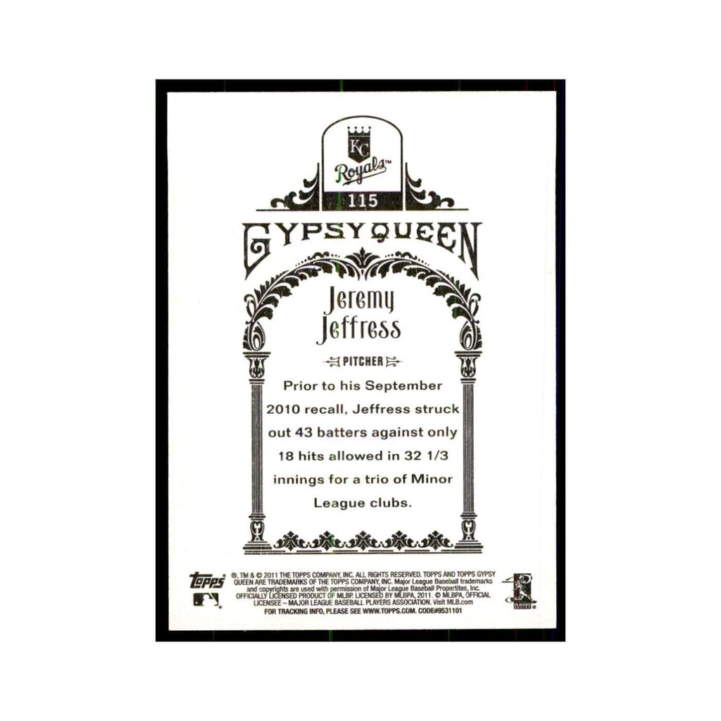 2011 Topps Gypsy Queen Jeremy Jeffress Baseball Cards #115