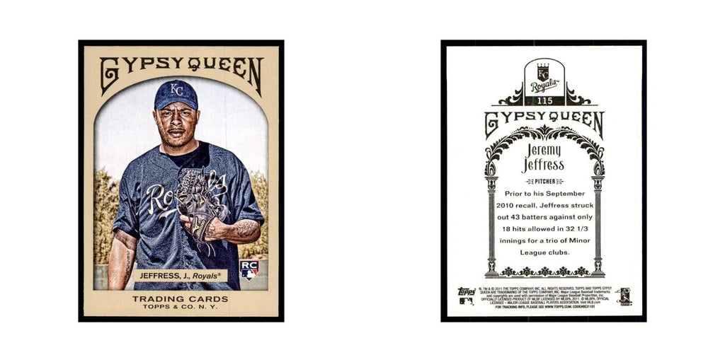 2011 Topps Gypsy Queen Jeremy Jeffress Baseball Cards #115