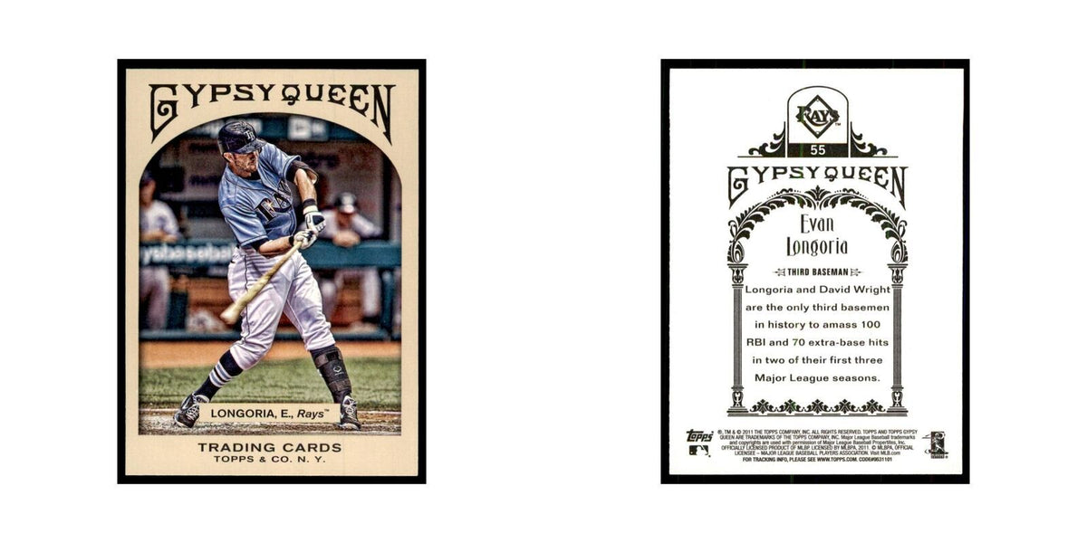 2011 Topps Gypsy Queen Evan Longoria Baseball Cards #55