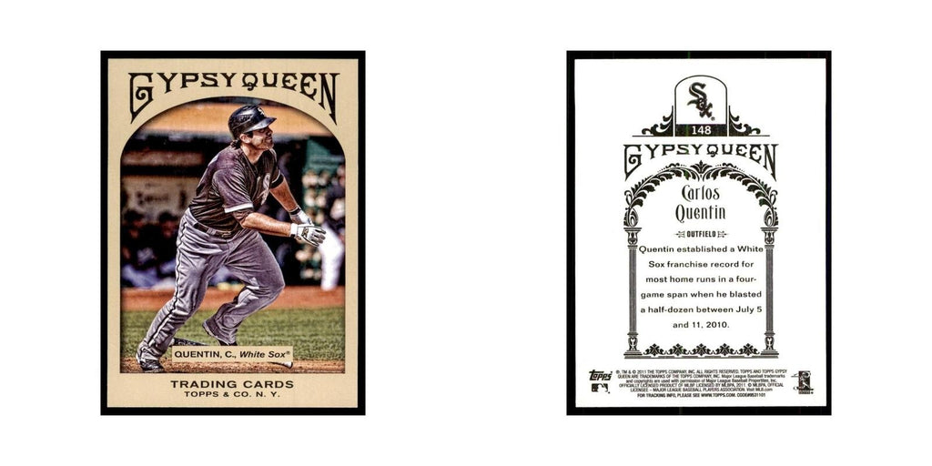 2011 Topps Gypsy Queen Carlos Quentin Baseball Cards #148