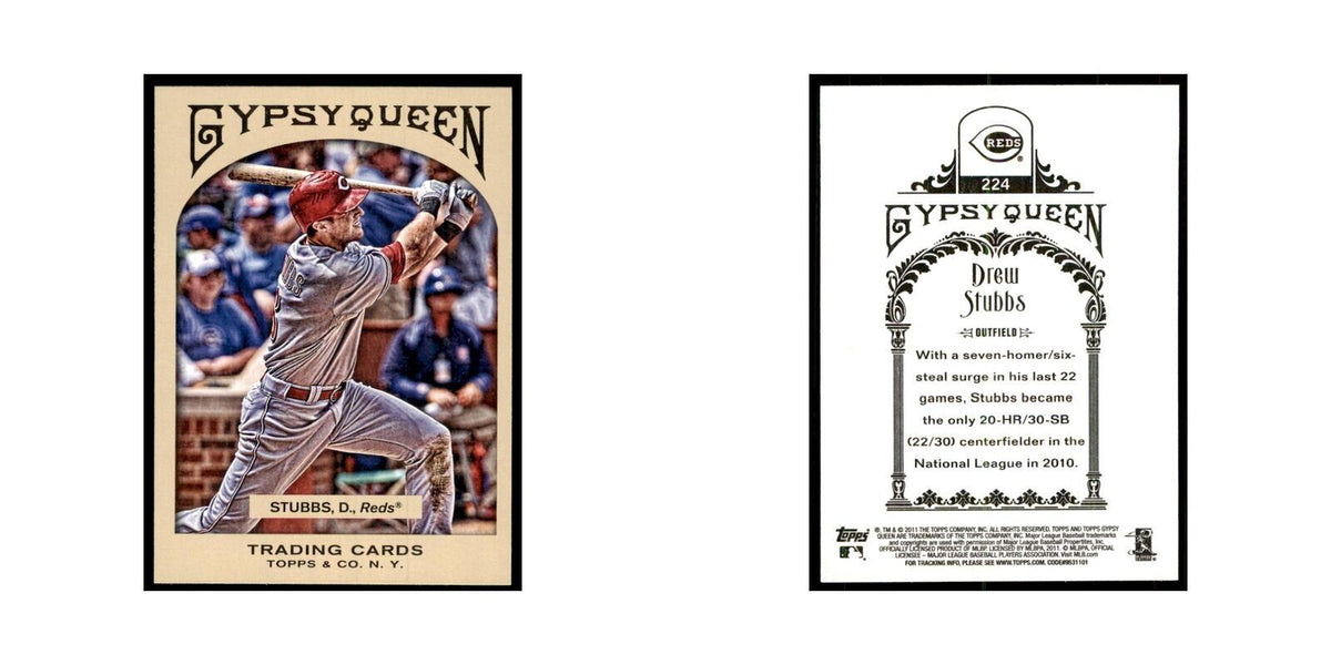 2011 Topps Gypsy Queen Drew Stubbs Baseball Cards #224