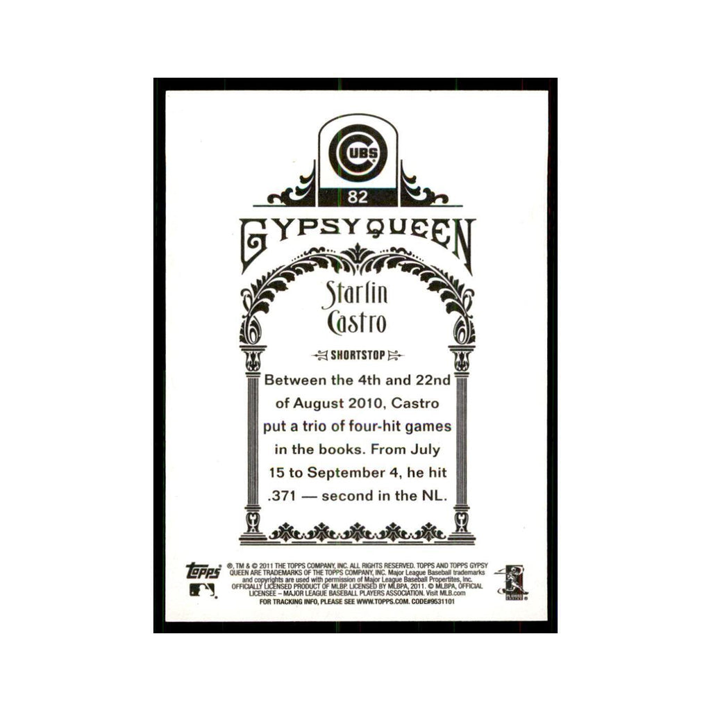 2011 Topps Gypsy Queen Starlin Castro Baseball Cards #82