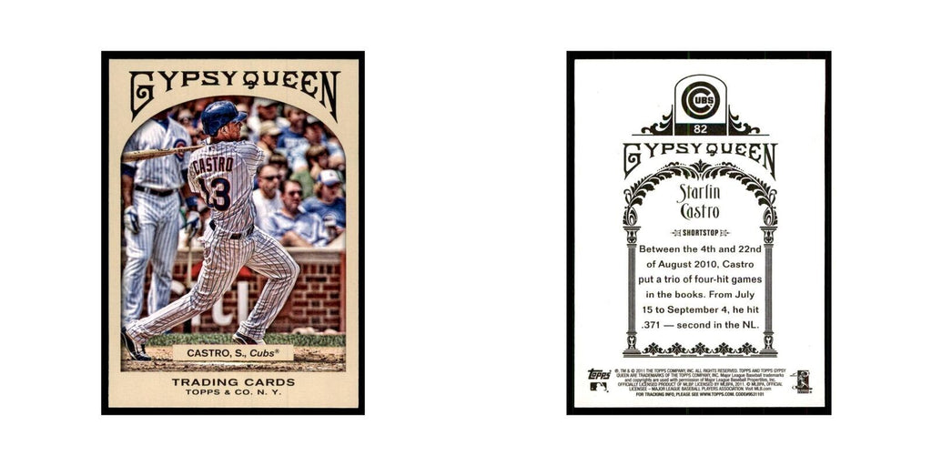 2011 Topps Gypsy Queen Starlin Castro Baseball Cards #82