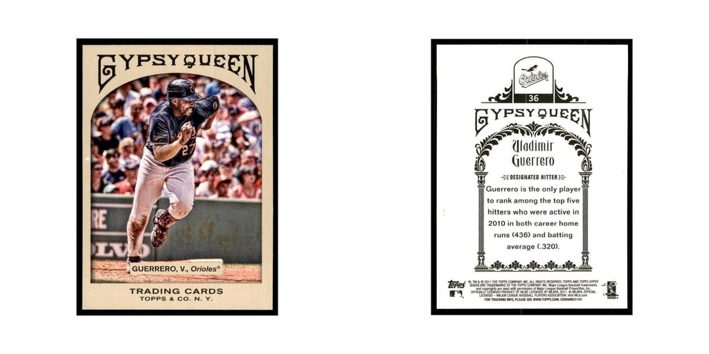 2011 Topps Gypsy Queen Vladimir Guerrero Baseball Cards #36