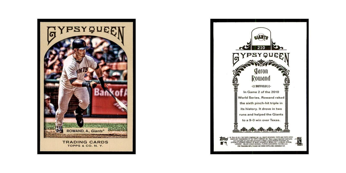 2011 Topps Gypsy Queen Aaron Rowand Baseball Cards #210