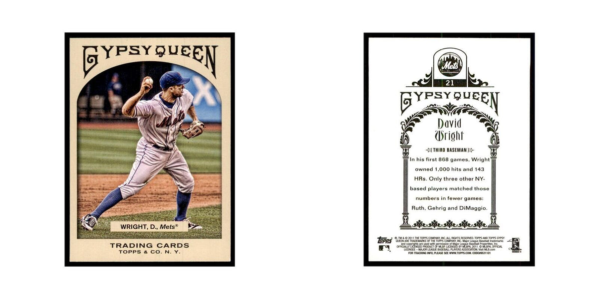 2011 Topps Gypsy Queen David Wright Baseball Cards #21