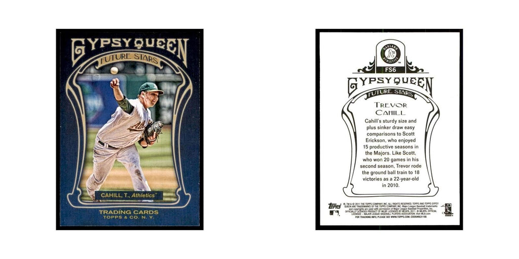 2011 Topps Gypsy Queen Trevor Cahill Baseball Cards #FS6