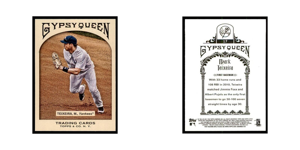 2011 Topps Gypsy Queen Mark Teixeira Baseball Cards #17