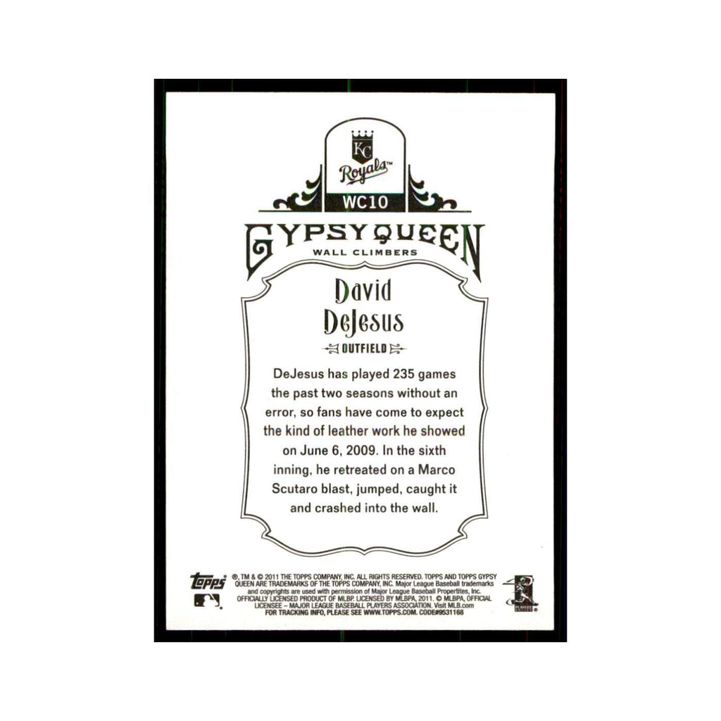 2011 Topps Gypsy Queen David DeJesus Baseball Cards #WC10