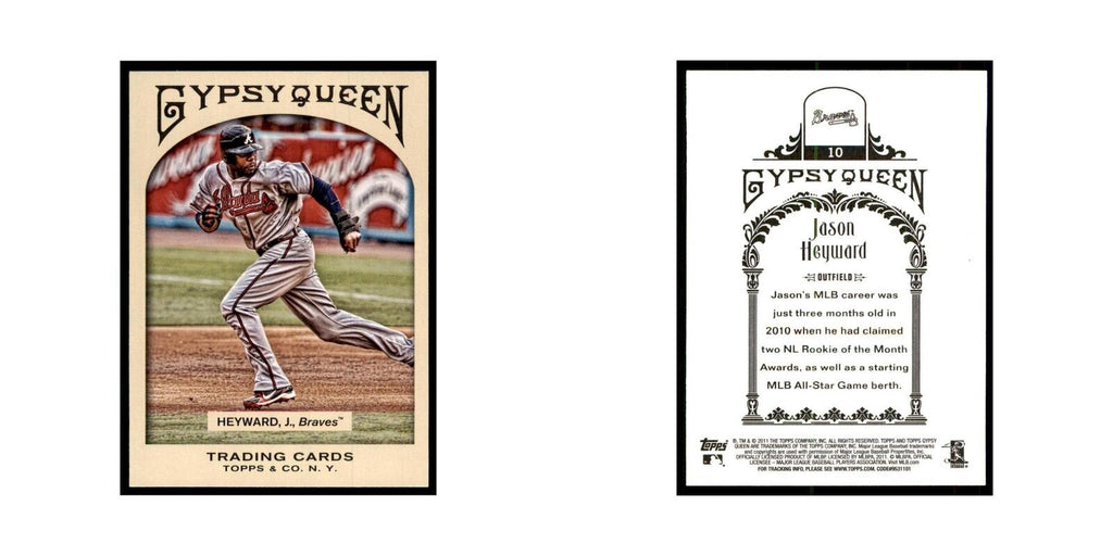 2011 Topps Gypsy Queen Jason Heyward Baseball Cards #10