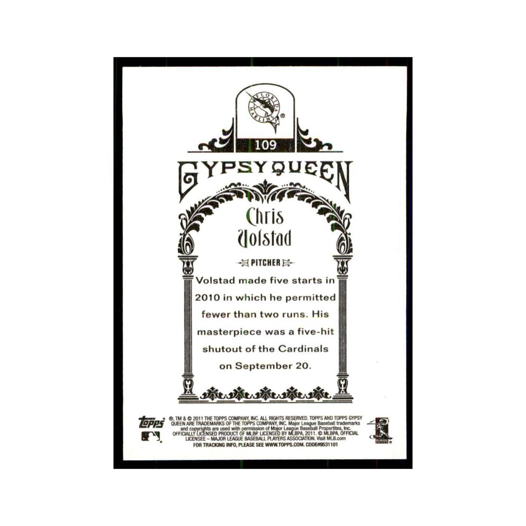 2011 Topps Gypsy Queen Chris Volstad Baseball Cards #109