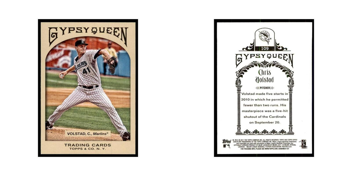 2011 Topps Gypsy Queen Chris Volstad Baseball Cards #109