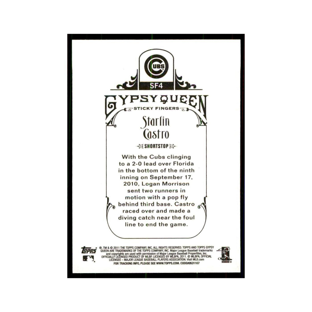 2011 Topps Gypsy Queen Starlin Castro Baseball Cards #SF4