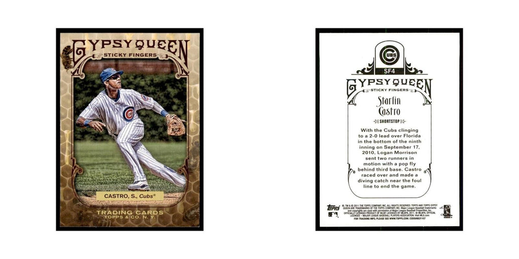 2011 Topps Gypsy Queen Starlin Castro Baseball Cards #SF4