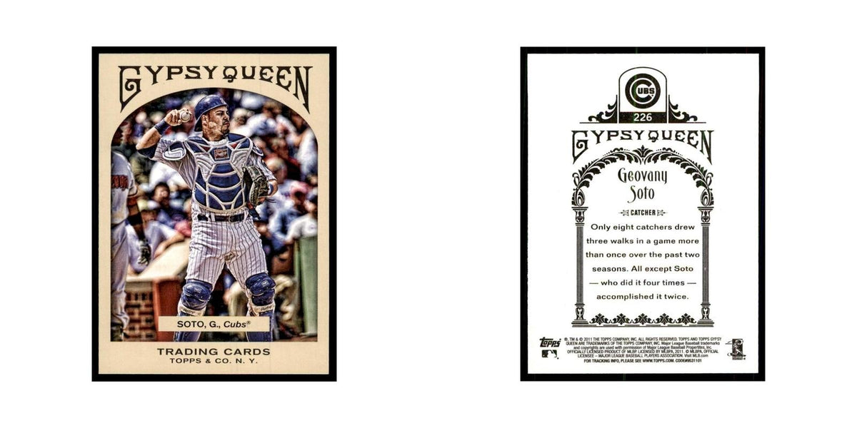 2011 Topps Gypsy Queen Geovany Soto Baseball Cards #226