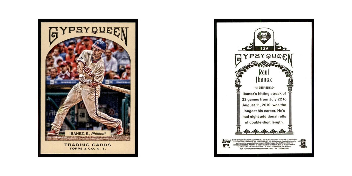 2011 Topps Gypsy Queen Raul Ibanez Baseball Cards #139