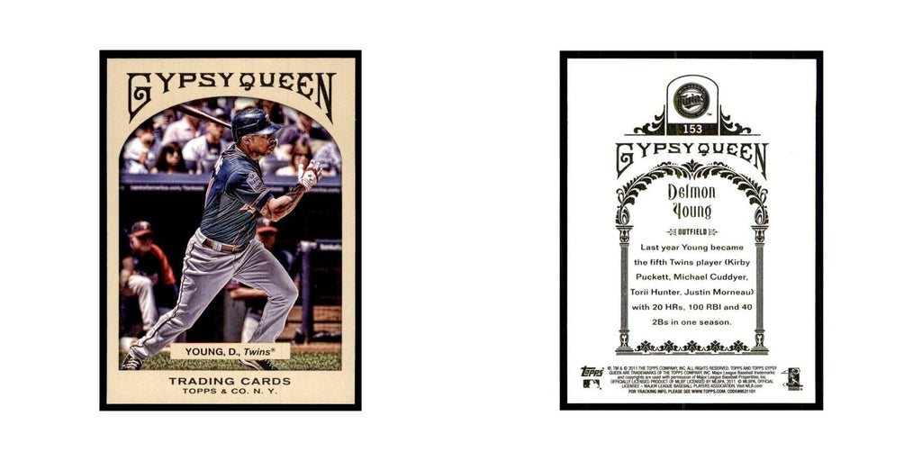 2011 Topps Gypsy Queen Delmon Young Baseball Cards #153