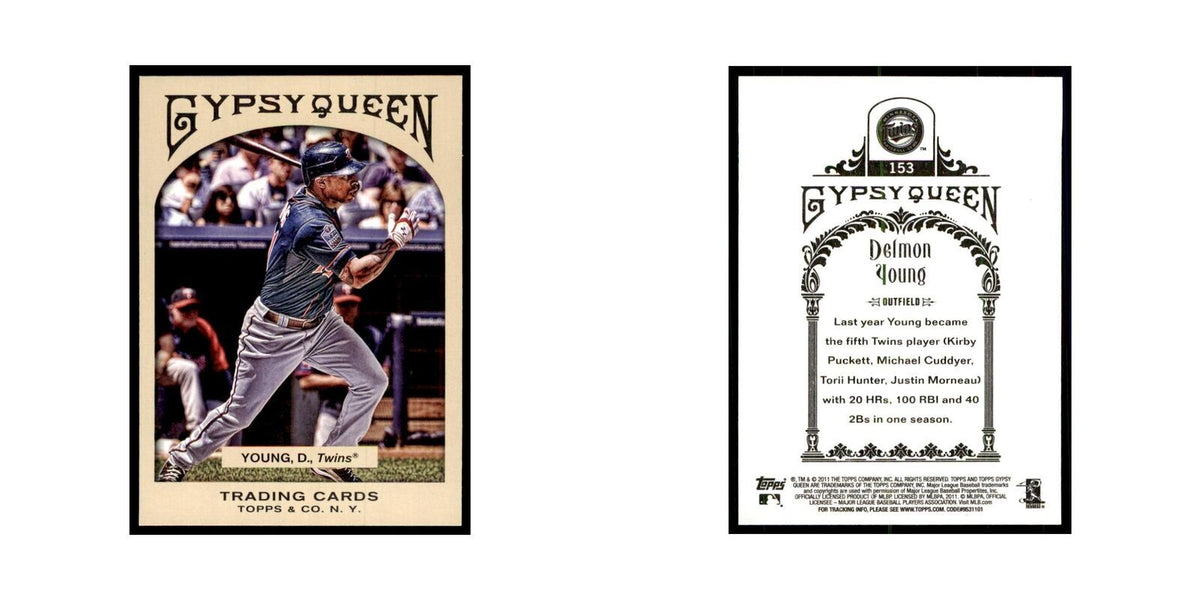 2011 Topps Gypsy Queen Delmon Young Baseball Cards #153