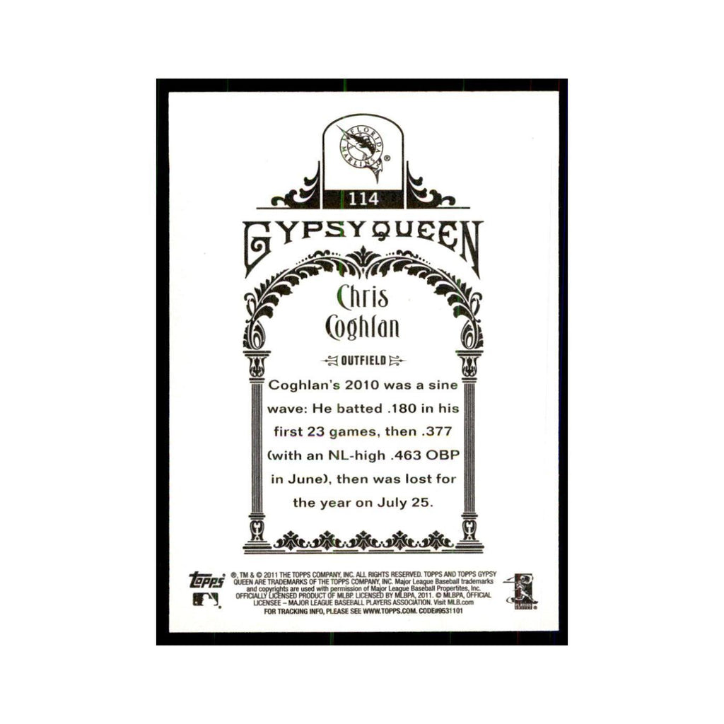 2011 Topps Gypsy Queen Chris Coghlan Baseball Cards #114