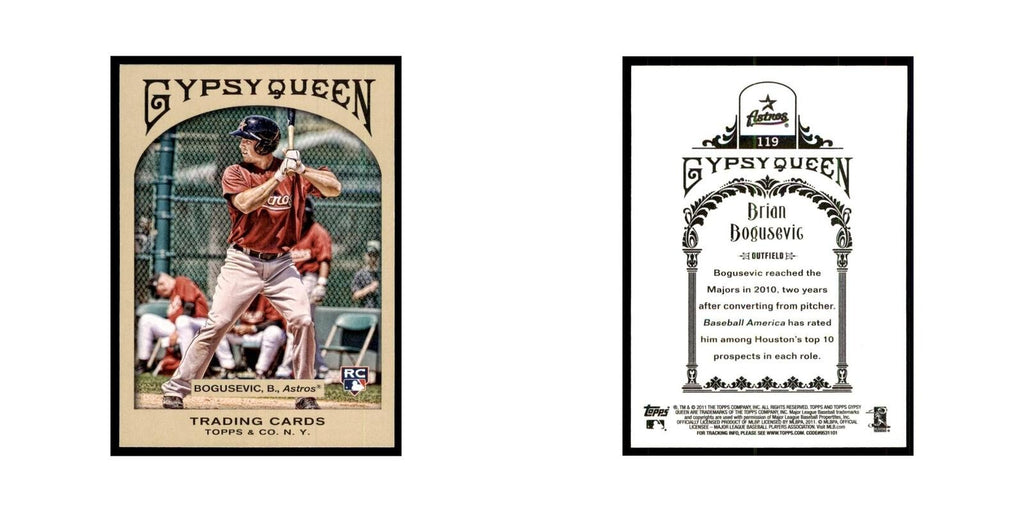 2011 Topps Gypsy Queen Brian Bogusevic Baseball Cards #119