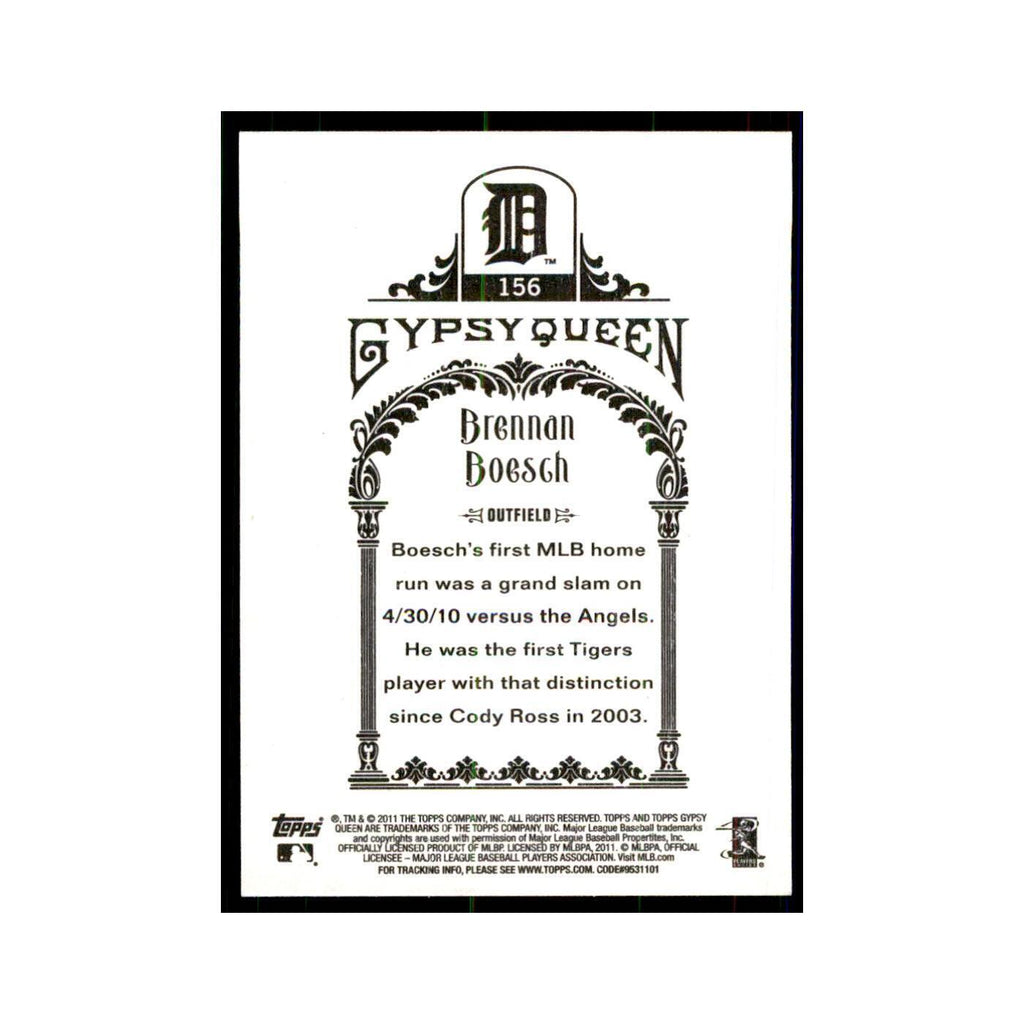 2011 Topps Gypsy Queen Brennan Boesch Baseball Cards #156