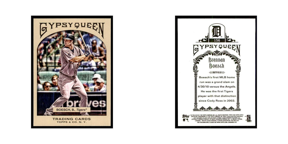 2011 Topps Gypsy Queen Brennan Boesch Baseball Cards #156