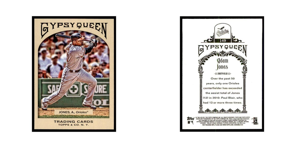2011 Topps Gypsy Queen Adam Jones Baseball Cards #149