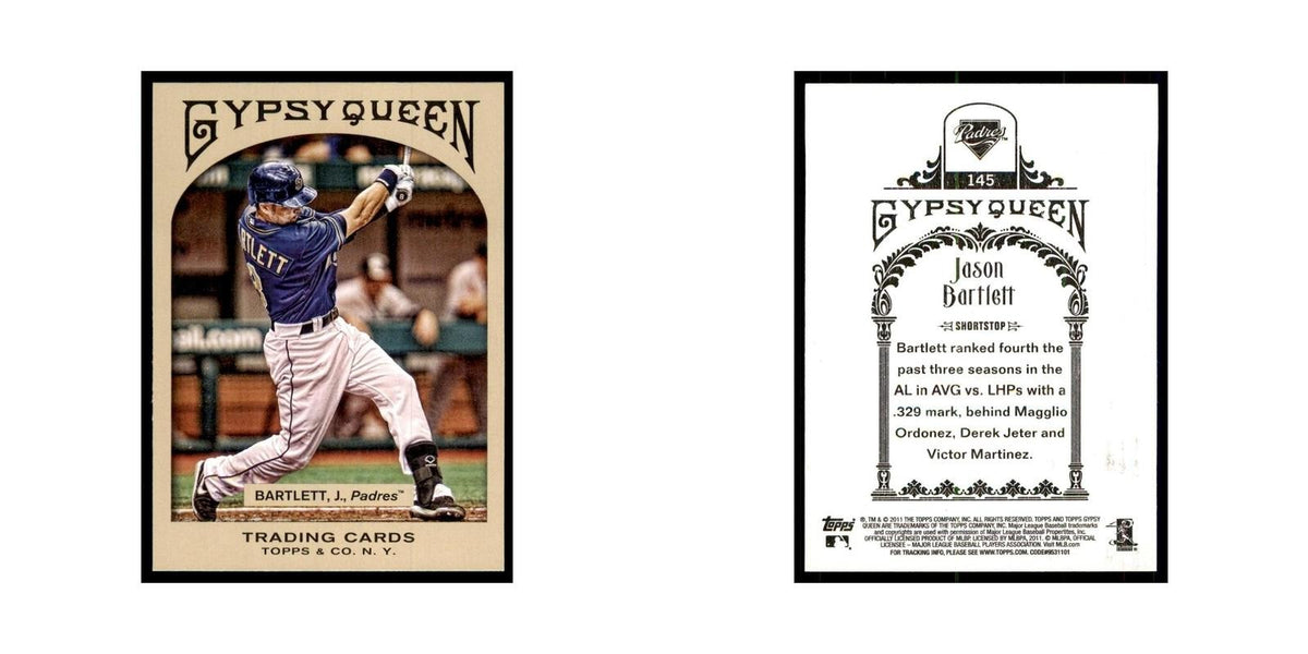 2011 Topps Gypsy Queen Jason Bartlett Baseball Cards #145