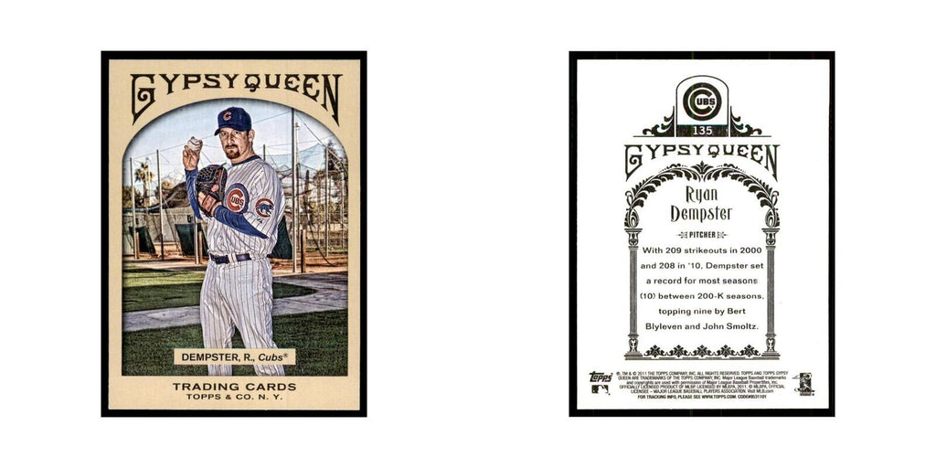 2011 Topps Gypsy Queen Ryan Dempster Baseball Cards #135