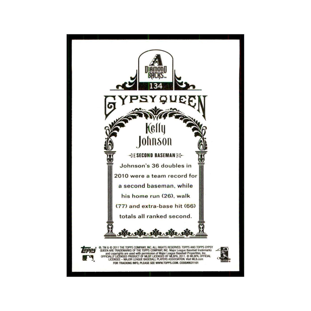 2011 Topps Gypsy Queen Kelly Johnson Baseball Cards #134