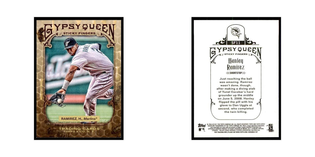 2011 Topps Gypsy Queen Hanley Ramirez Baseball Cards #SF11