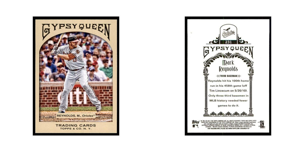 2011 Topps Gypsy Queen Mark Reynolds Baseball Cards #231