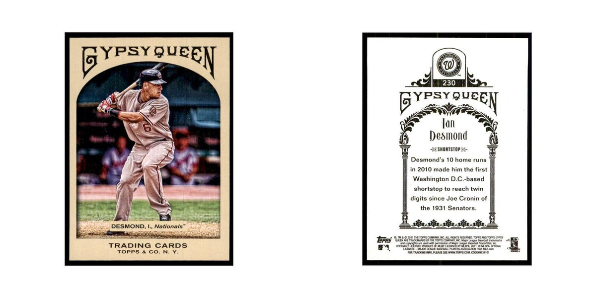 2011 Topps Gypsy Queen Ian Desmond Baseball Cards #230