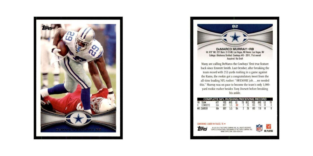 2012 Topps DeMarco Murray Football Cards #82