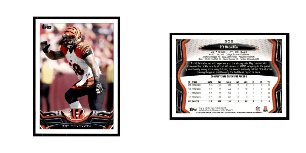 2013 Topps Rey Maualuga Football Cards #305